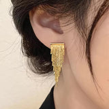 GOLD TASSEL EARRINGS