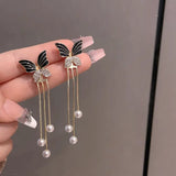 BUTTERFLY TASSEL EARRINGS