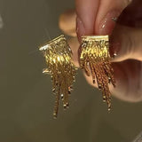 GOLD TASSEL EARRINGS