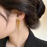 GOLD TASSEL EARRINGS